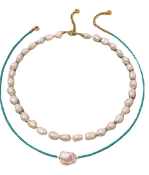 Baroque Natural Pearl Necklace