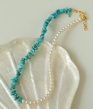 Turquoise Panel Necklace